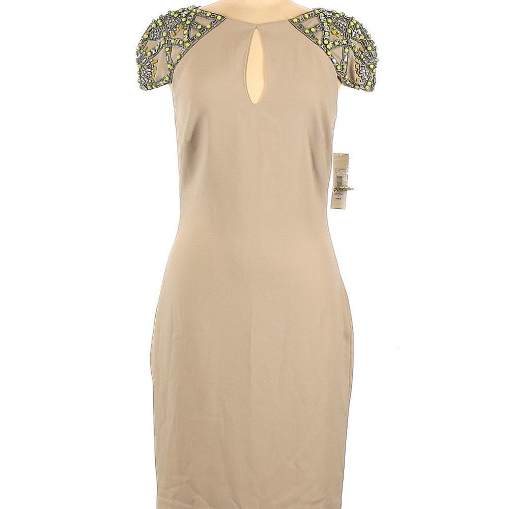 Badgley Mischka Bling Shoulder Dress